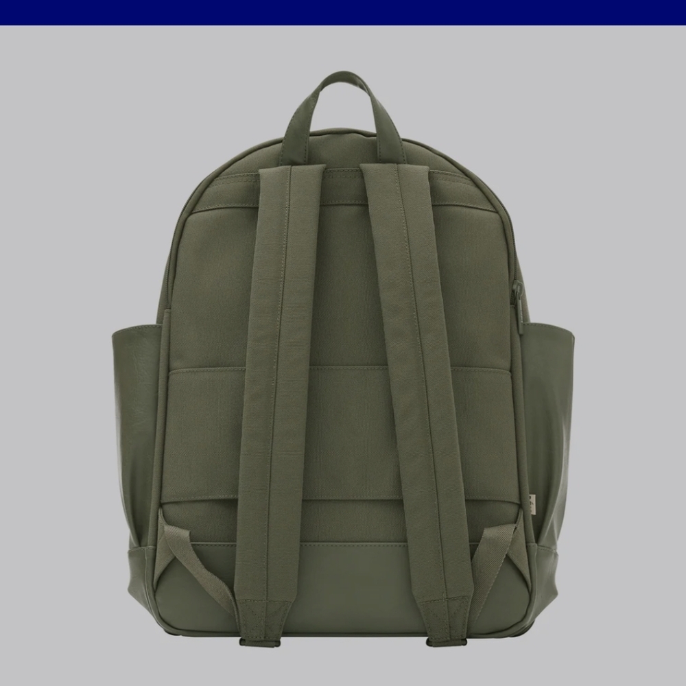 NEW AUTHENTIC BEIS, CANVAS AND LEATHER TRAVEL BACKPACK. - Picture 11 of 16